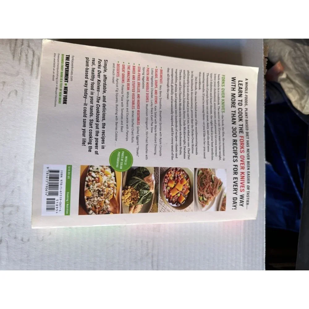 Forks Over Knives BestSeller Cookbook Plant Base. Book Kindly Used Good conditio